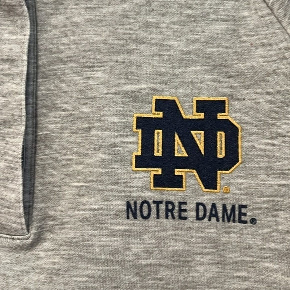 Notre Dame Fighting Irish Under Armour Gray Pullover Running Lightweight Size S - Picture 2 of 10